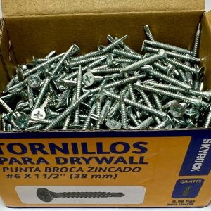 Tornillo 6x1-1/2" Punta Broca Zincado