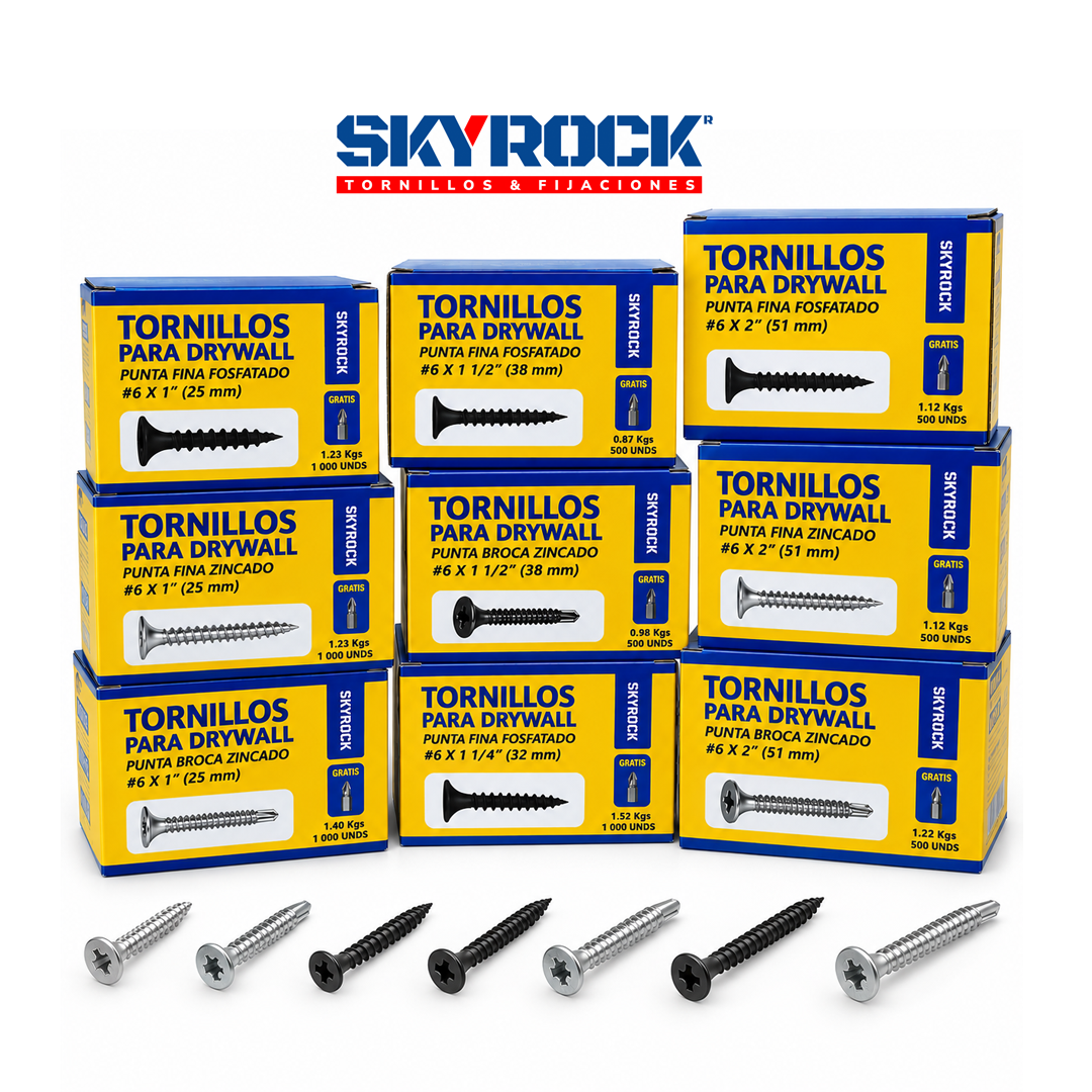 tornillos para drywall